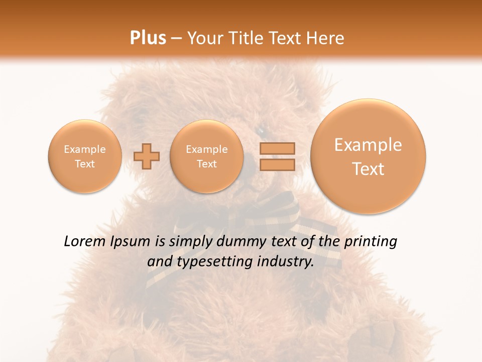 Soft Alone Bear PowerPoint Template