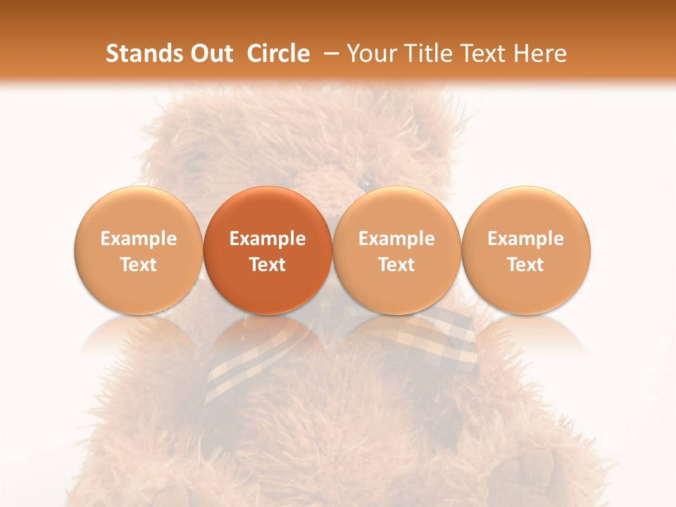 Soft Alone Bear PowerPoint Template