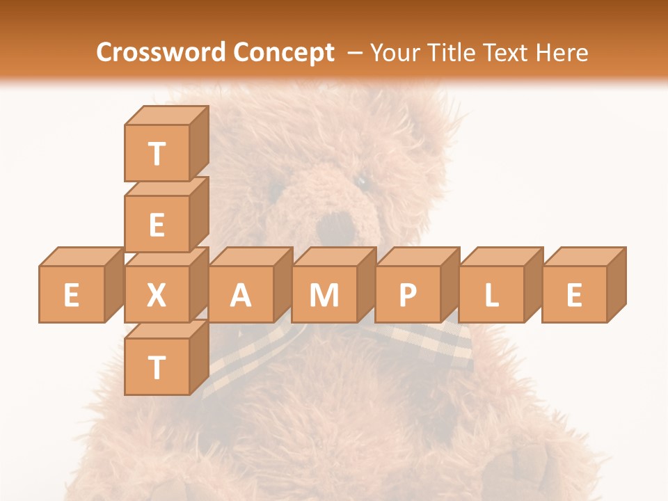 Soft Alone Bear PowerPoint Template