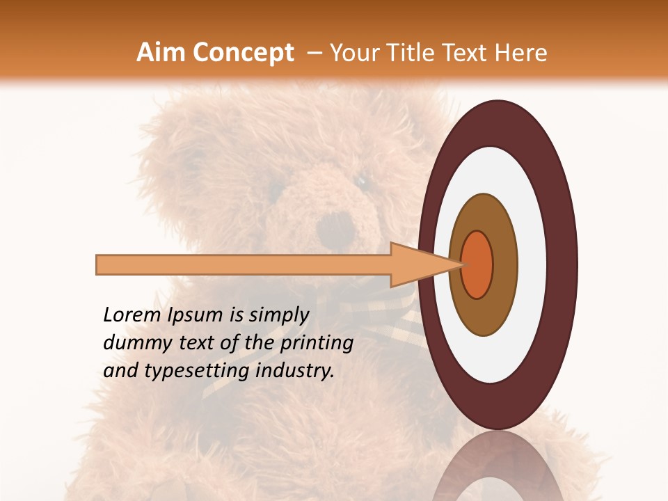 Soft Alone Bear PowerPoint Template