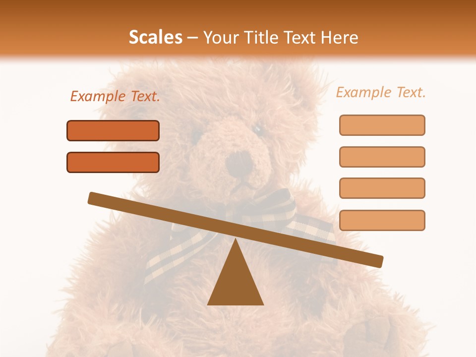 Soft Alone Bear PowerPoint Template