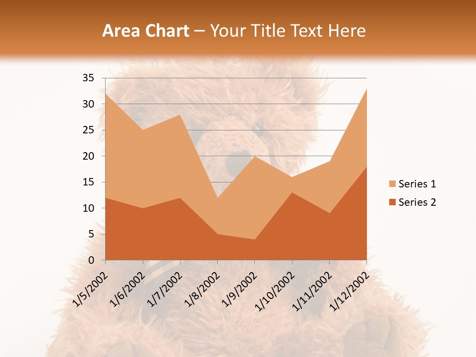 Soft Alone Bear PowerPoint Template