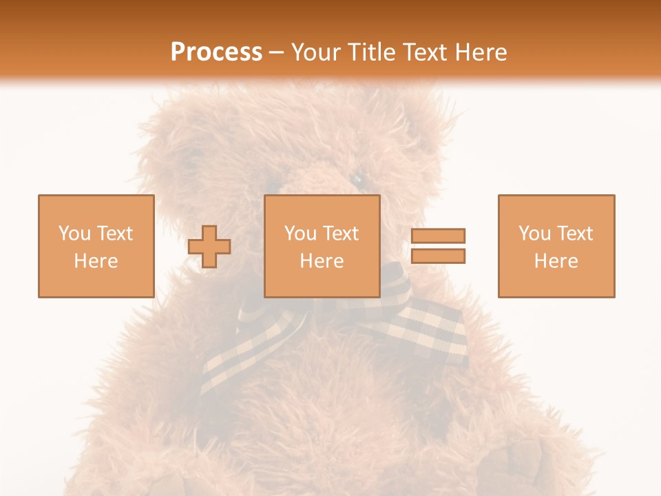 Soft Alone Bear PowerPoint Template