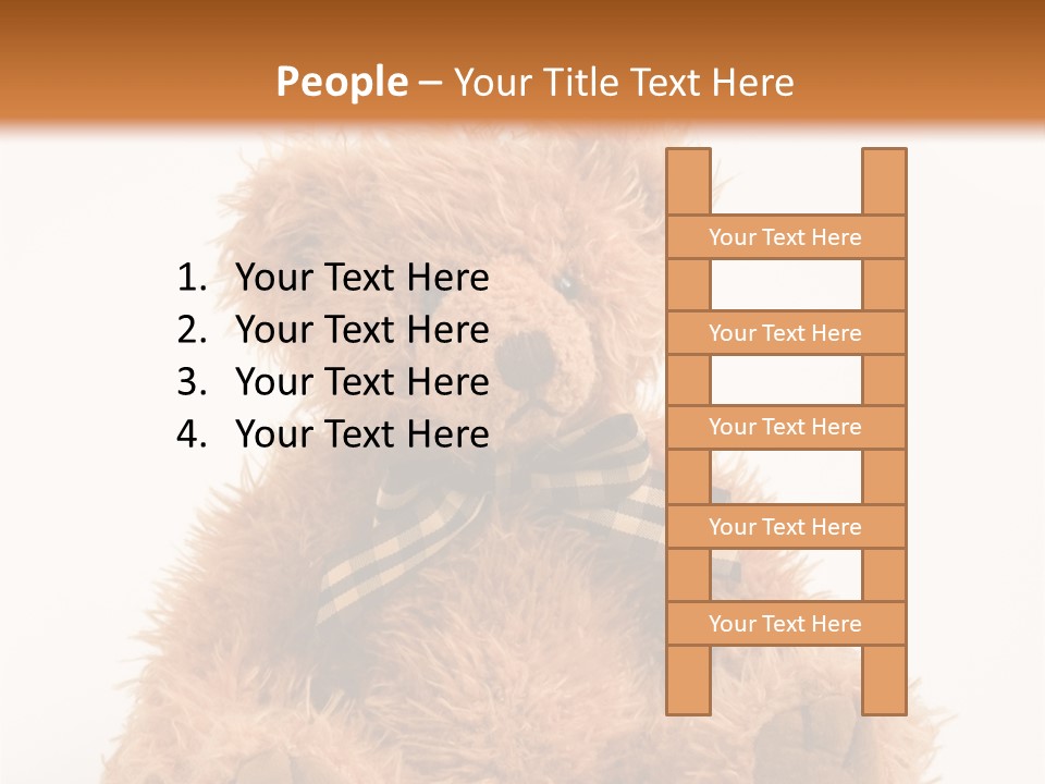 Soft Alone Bear PowerPoint Template