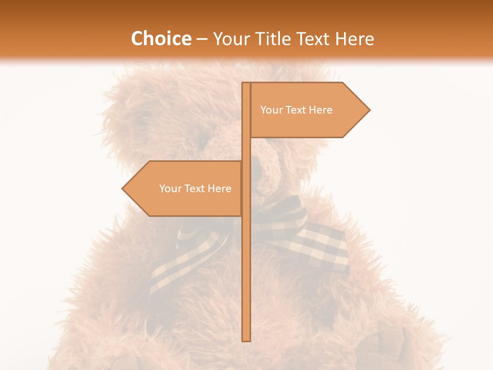 Soft Alone Bear PowerPoint Template