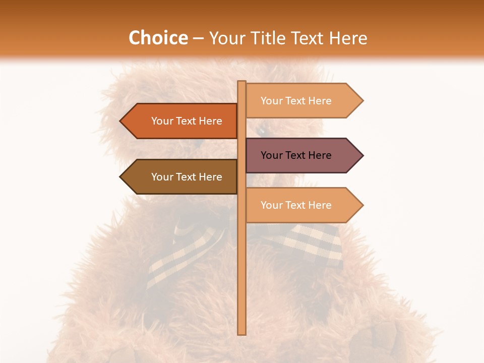 Soft Alone Bear PowerPoint Template