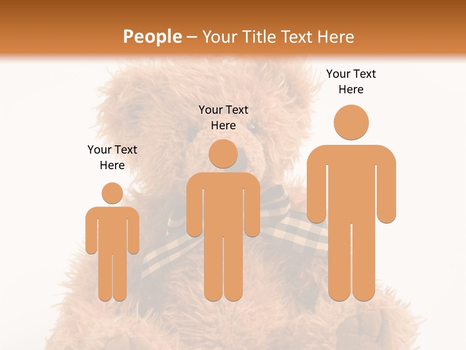 Soft Alone Bear PowerPoint Template