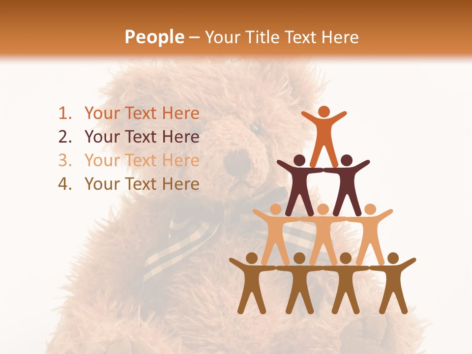 Soft Alone Bear PowerPoint Template