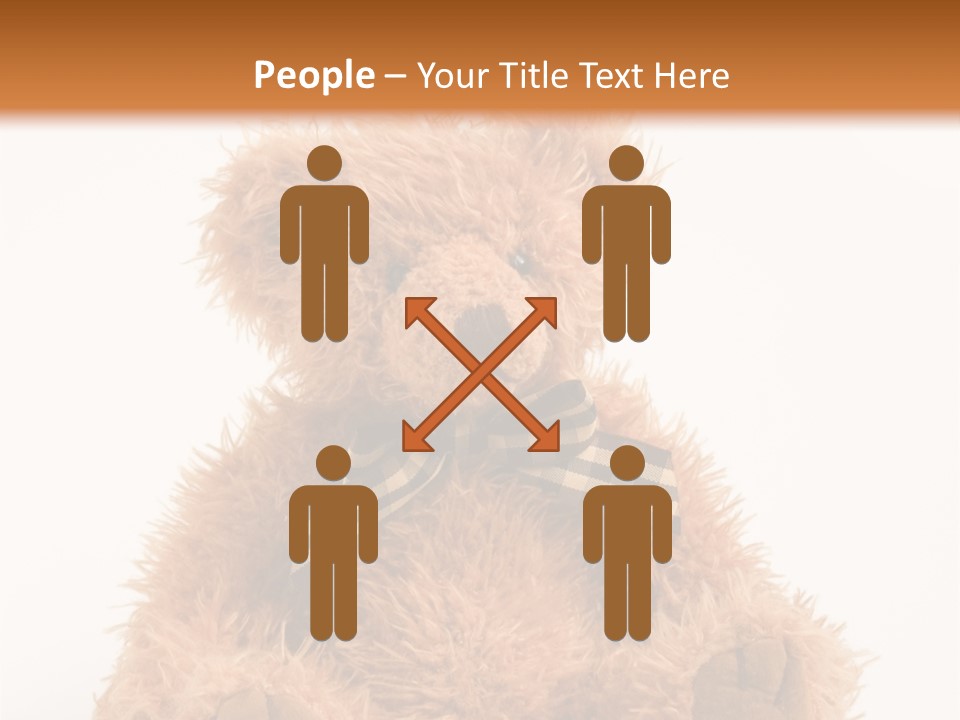 Soft Alone Bear PowerPoint Template