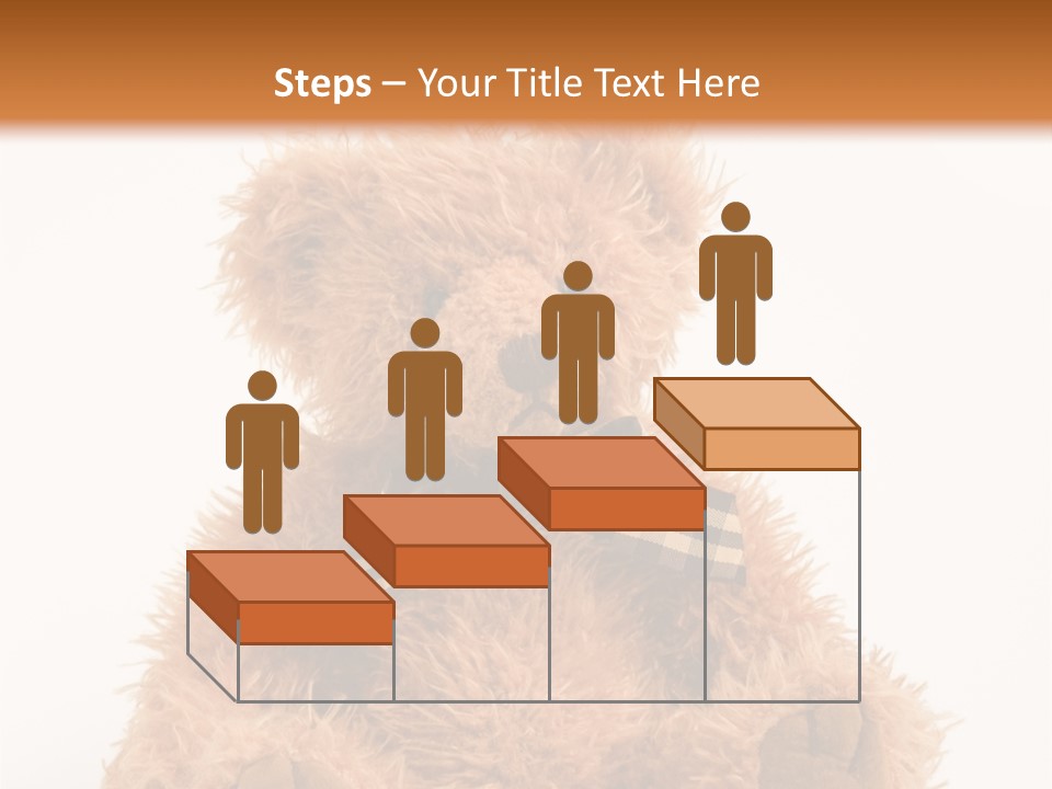Soft Alone Bear PowerPoint Template