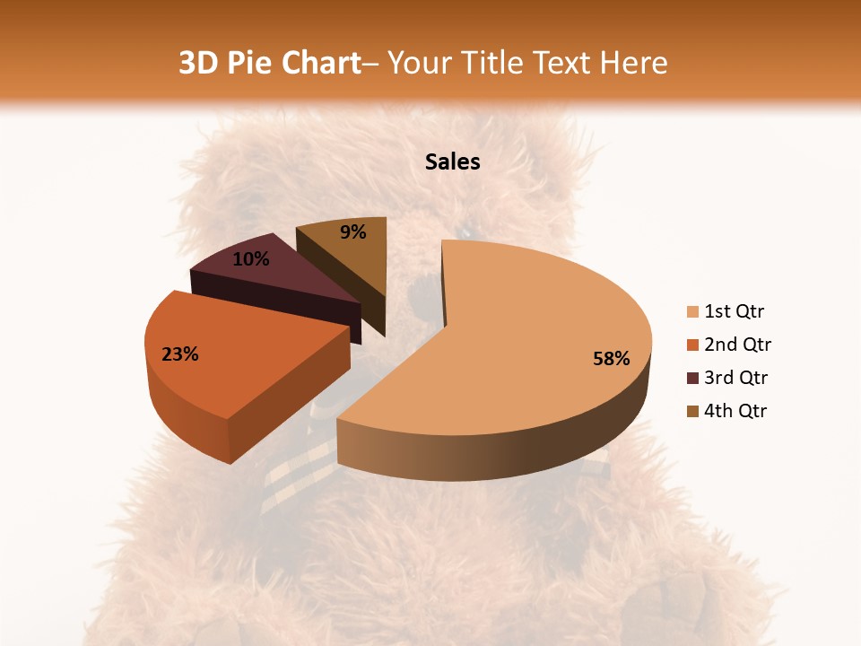 Soft Alone Bear PowerPoint Template