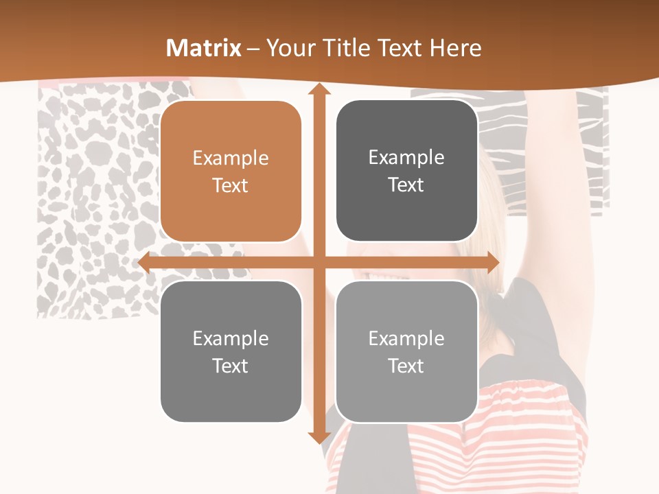 Female Joyful Blond PowerPoint Template