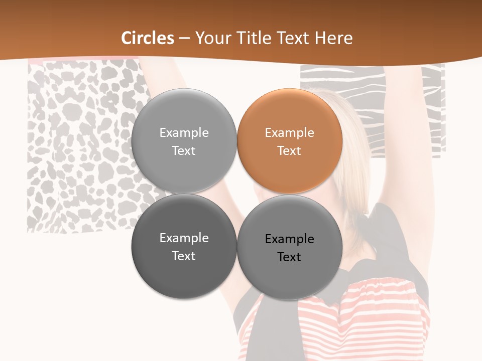 Female Joyful Blond PowerPoint Template