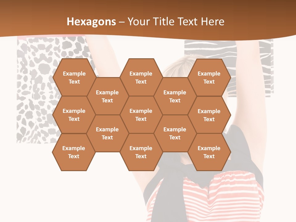 Female Joyful Blond PowerPoint Template