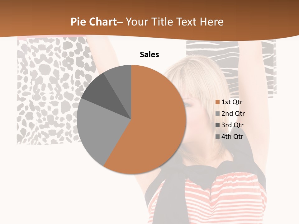 Female Joyful Blond PowerPoint Template