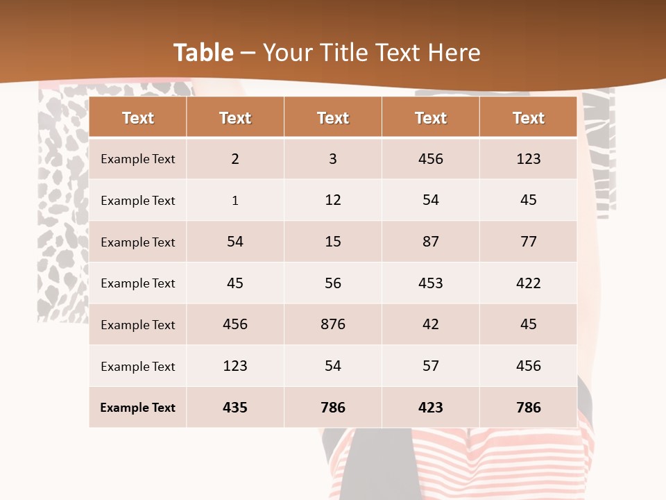 Female Joyful Blond PowerPoint Template