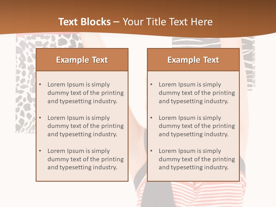 Female Joyful Blond PowerPoint Template