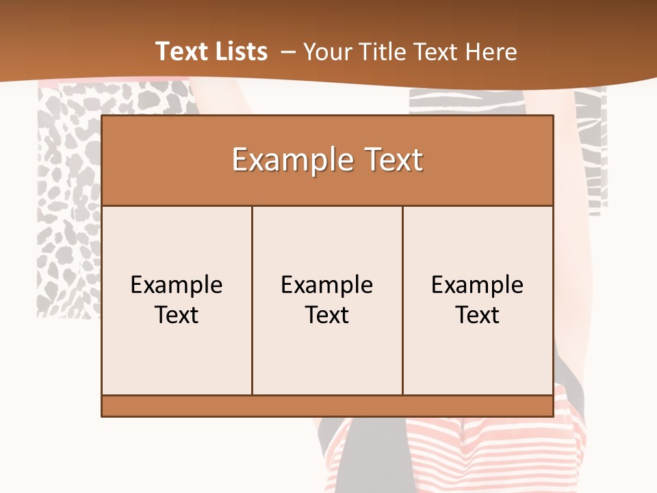 Female Joyful Blond PowerPoint Template