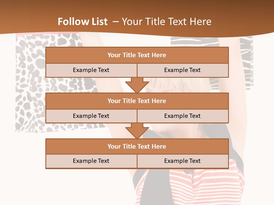 Female Joyful Blond PowerPoint Template