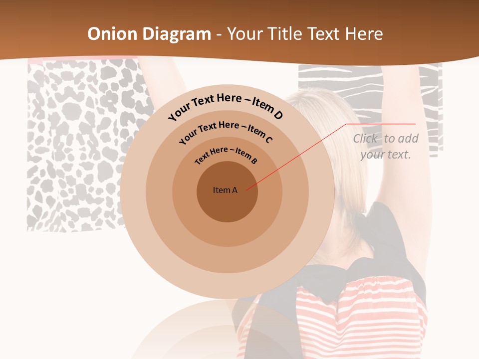 Female Joyful Blond PowerPoint Template