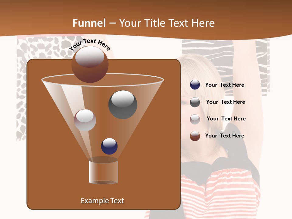 Female Joyful Blond PowerPoint Template