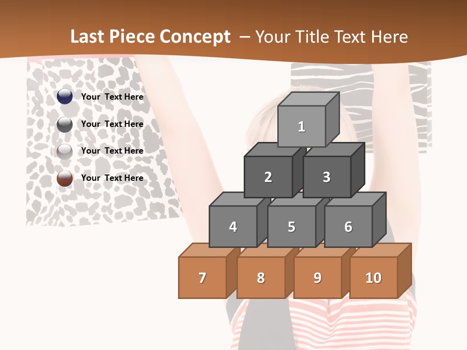 Female Joyful Blond PowerPoint Template