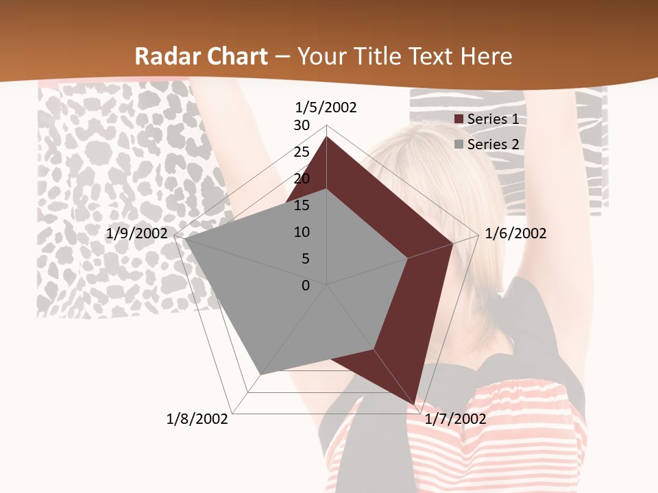 Female Joyful Blond PowerPoint Template