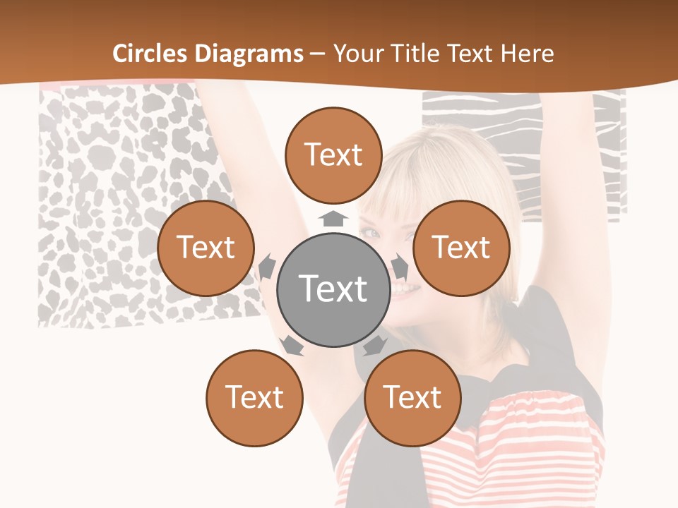 Female Joyful Blond PowerPoint Template