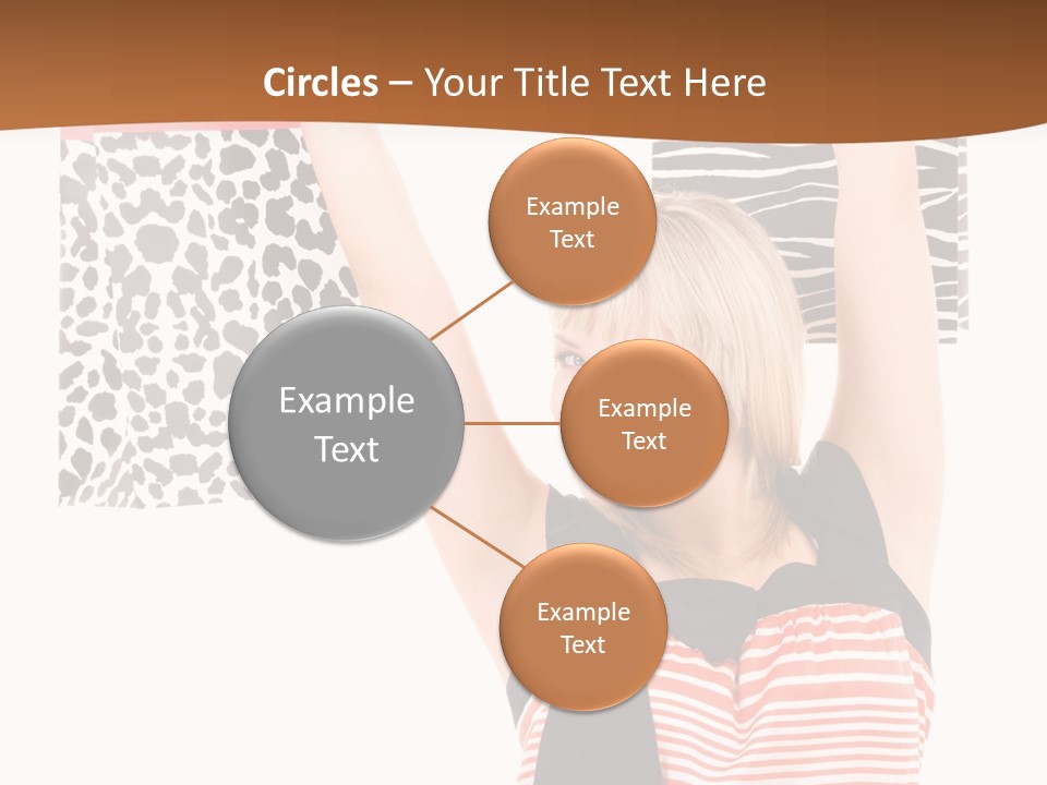 Female Joyful Blond PowerPoint Template