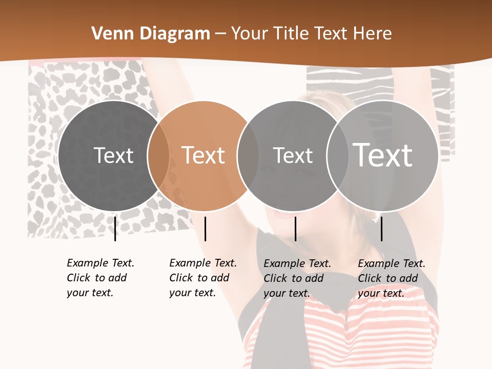 Female Joyful Blond PowerPoint Template