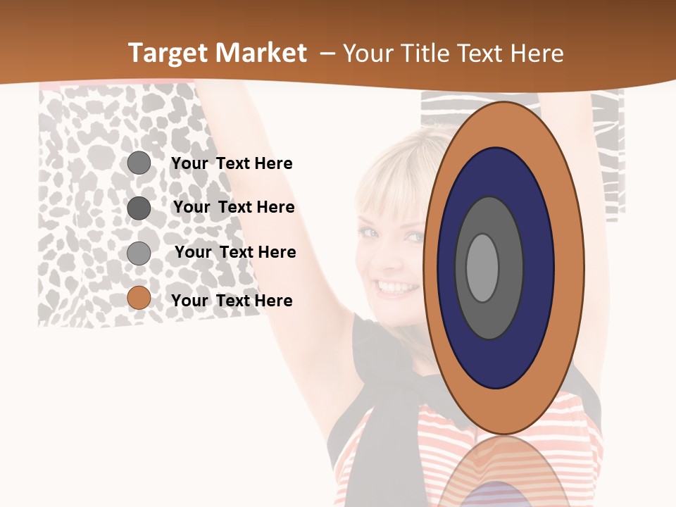 Female Joyful Blond PowerPoint Template