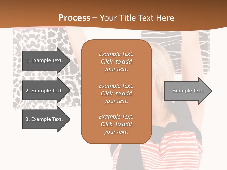 Female Joyful Blond PowerPoint Template