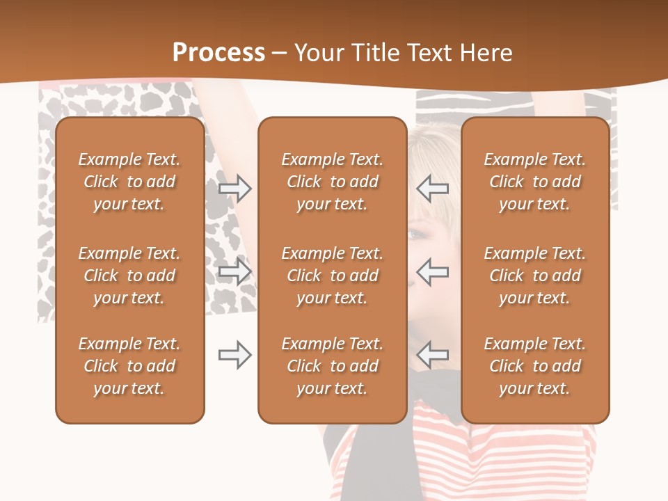 Female Joyful Blond PowerPoint Template