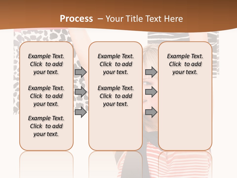 Female Joyful Blond PowerPoint Template