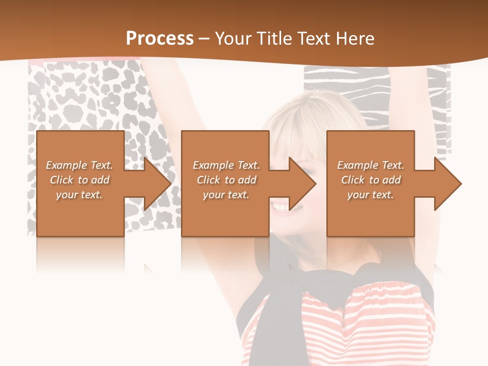 Female Joyful Blond PowerPoint Template