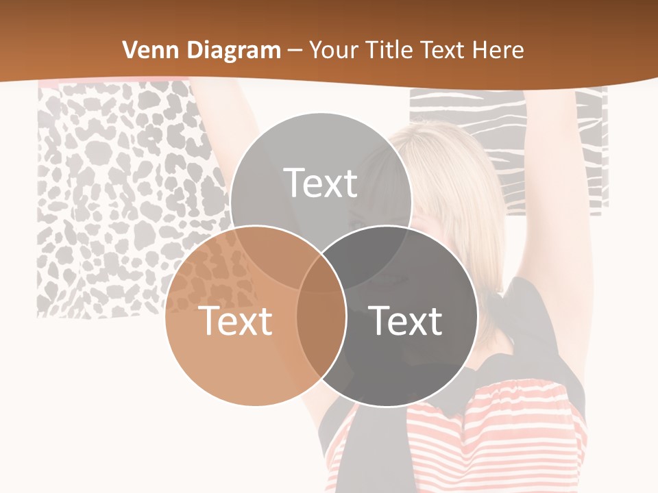Female Joyful Blond PowerPoint Template