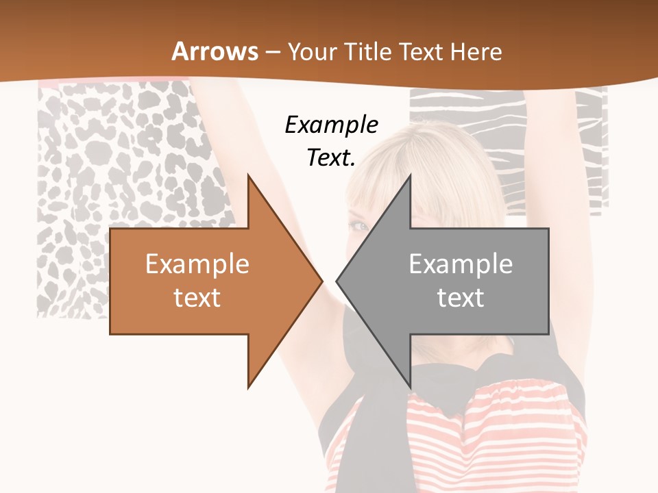 Female Joyful Blond PowerPoint Template