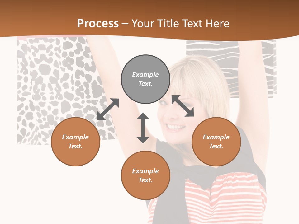 Female Joyful Blond PowerPoint Template