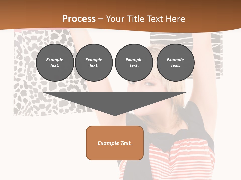 Female Joyful Blond PowerPoint Template