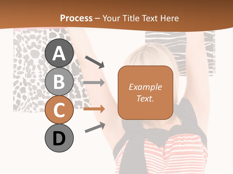 Female Joyful Blond PowerPoint Template