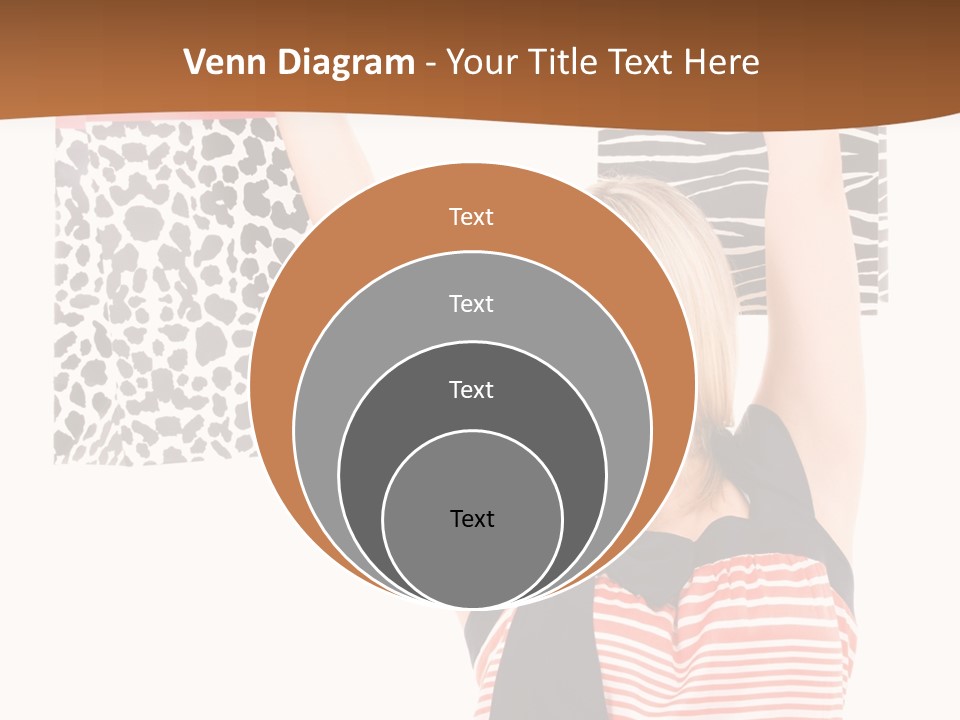 Female Joyful Blond PowerPoint Template