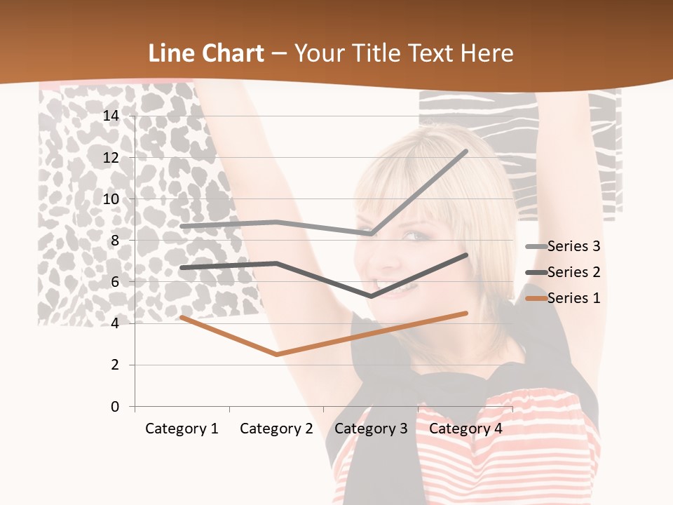 Female Joyful Blond PowerPoint Template