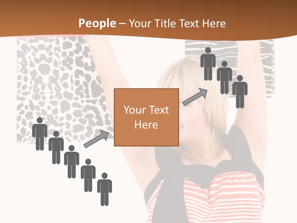 Female Joyful Blond PowerPoint Template