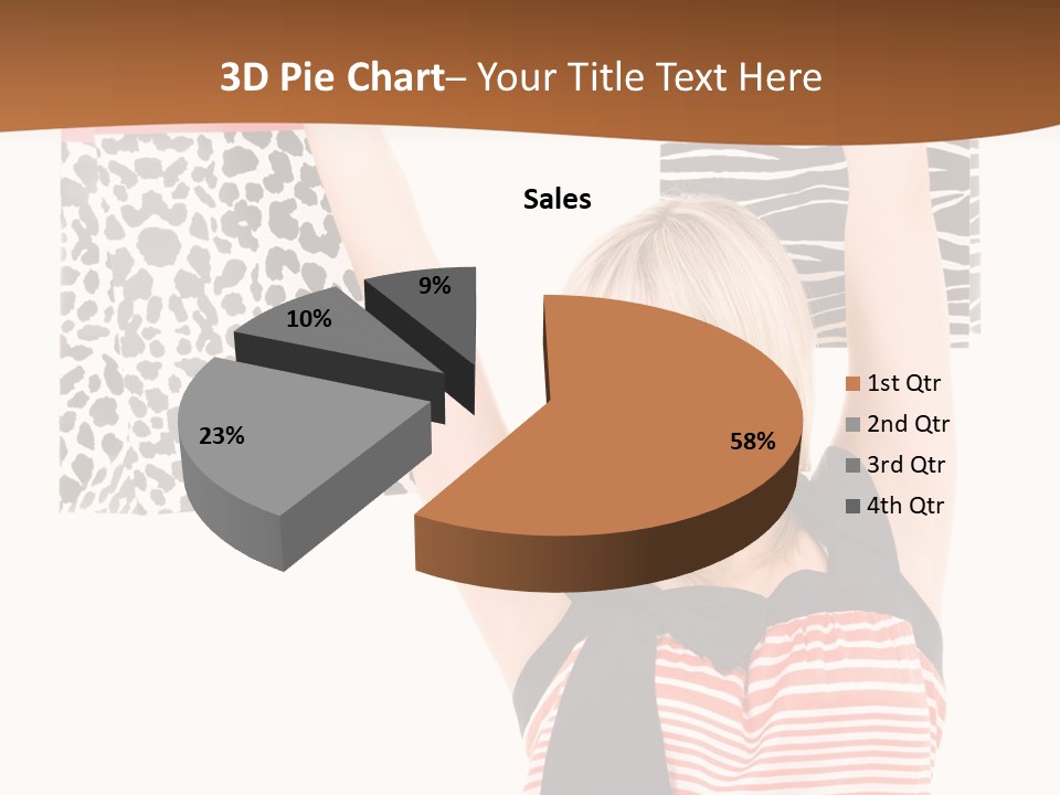 Female Joyful Blond PowerPoint Template