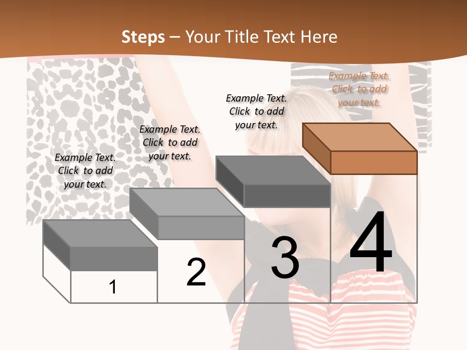 Female Joyful Blond PowerPoint Template