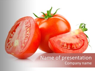 Vitamin Fruit Vegetarian PowerPoint Template