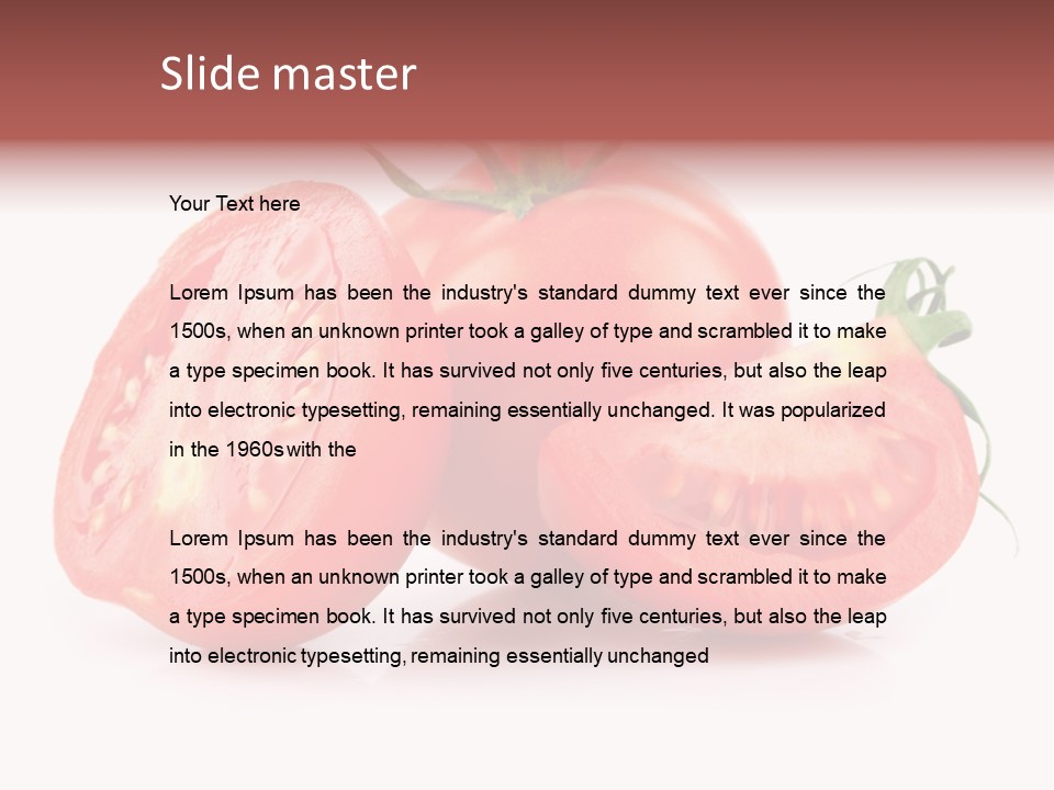 Vitamin Fruit Vegetarian PowerPoint Template