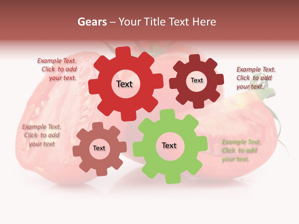 Vitamin Fruit Vegetarian PowerPoint Template