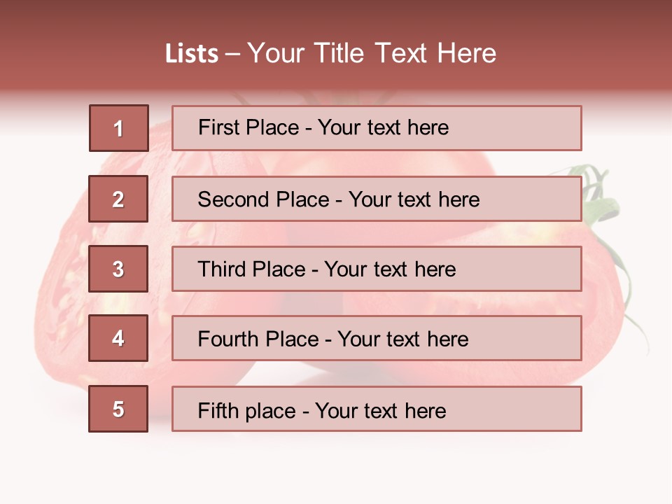 Vitamin Fruit Vegetarian PowerPoint Template