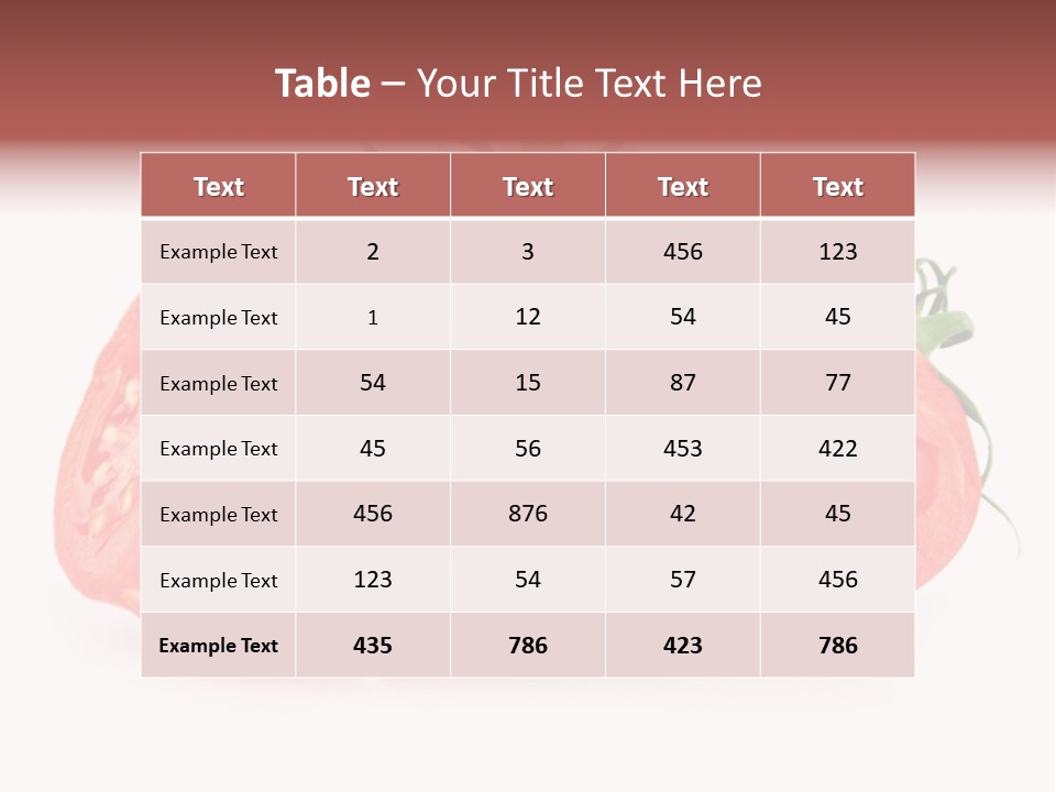 Vitamin Fruit Vegetarian PowerPoint Template